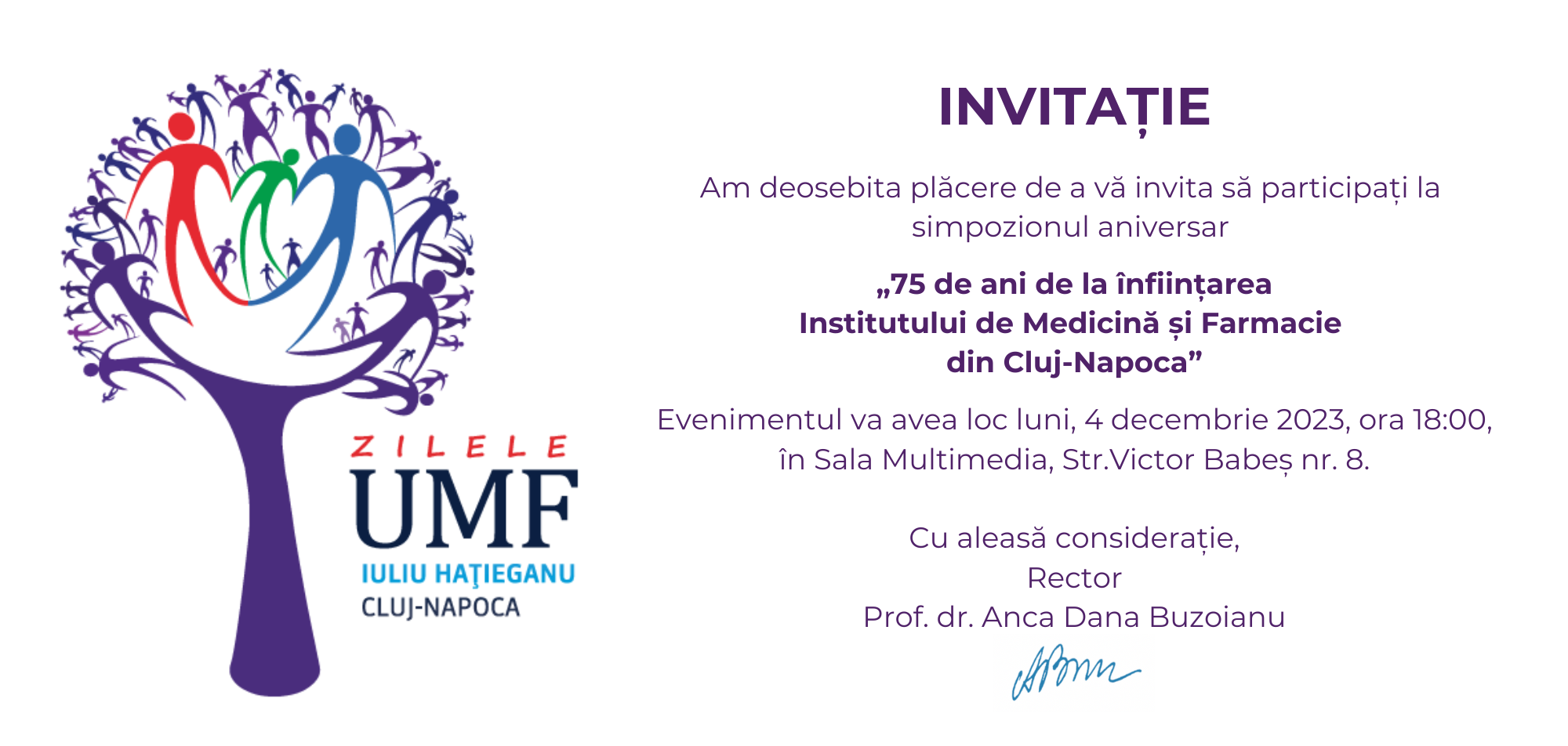 ZUMF INVITATIE simpozion 75 ani de IMF la Cluj mail