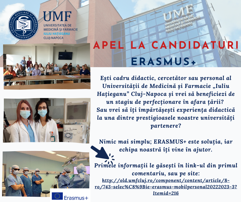 Apel la Candidaturi Erasmus 3