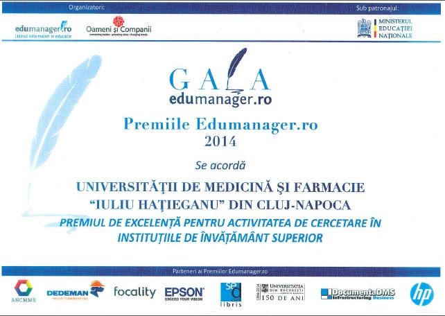 premiul EduManager 2014